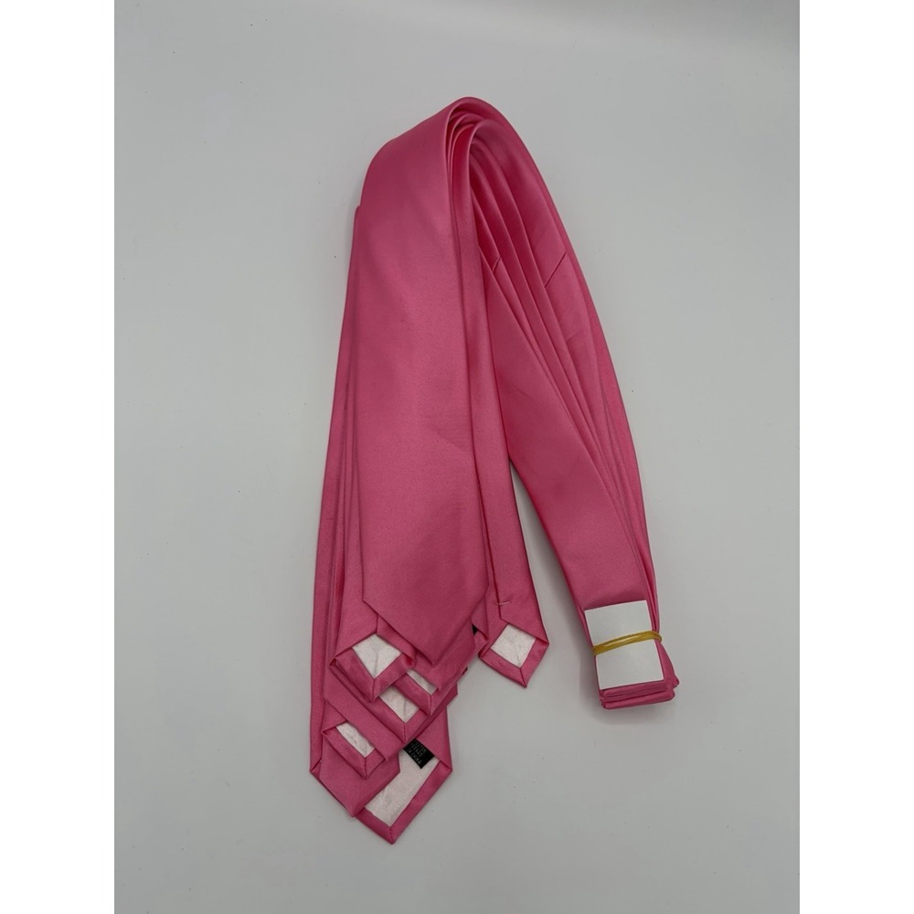 Phillipe Black Classic Mode Tie Neckties Hot Pink‎ Novelty Costume Tie 6pcs New